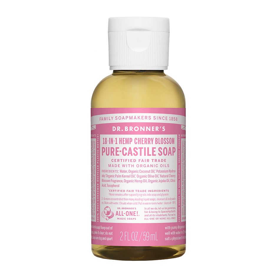 Produktfoto för Dr. Bronner's Pure Castile Liquid Soap Cherry Blossom - 60 ml