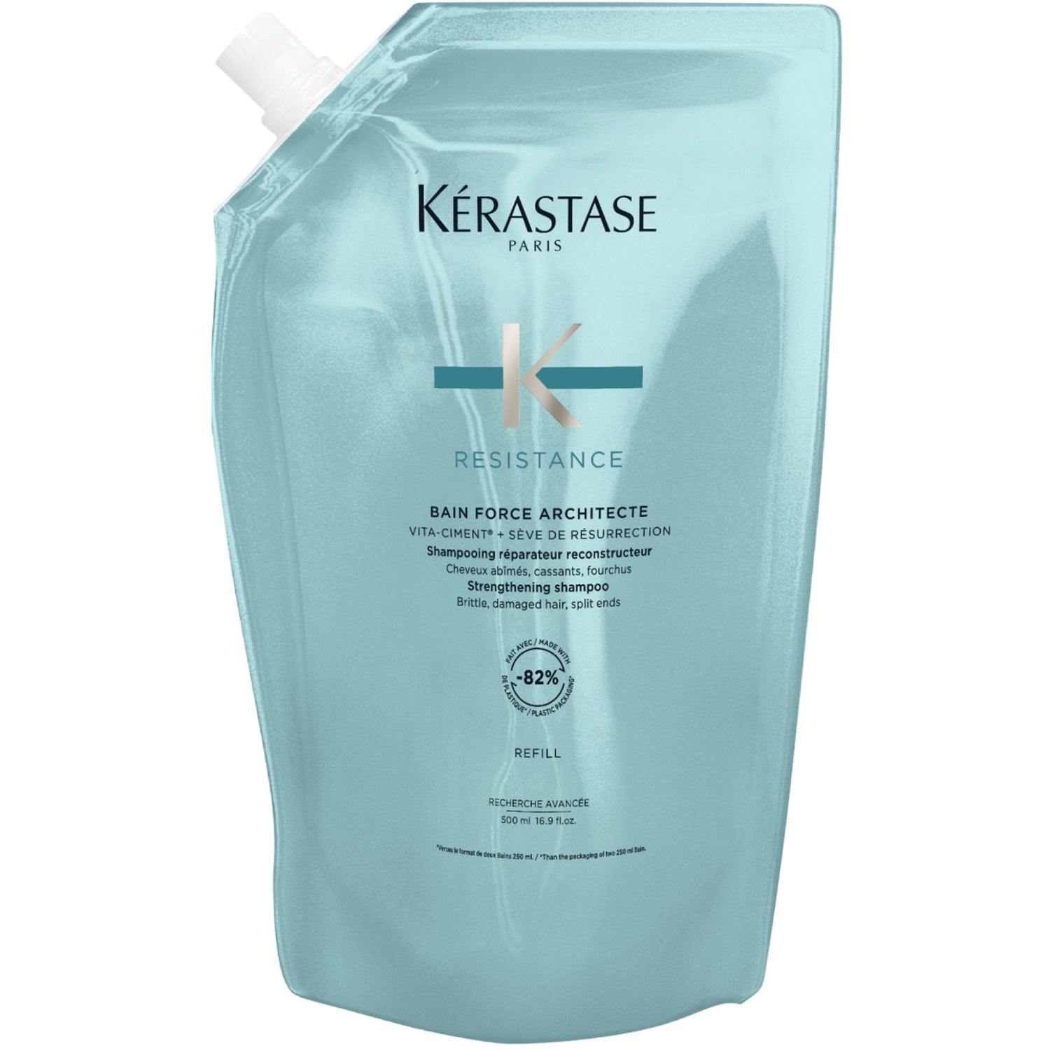 Kérastase Resistance Bain Force Architecte Shampoo Refill - 500 ml Refill billede