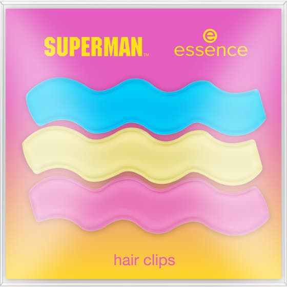 Superman hair clips