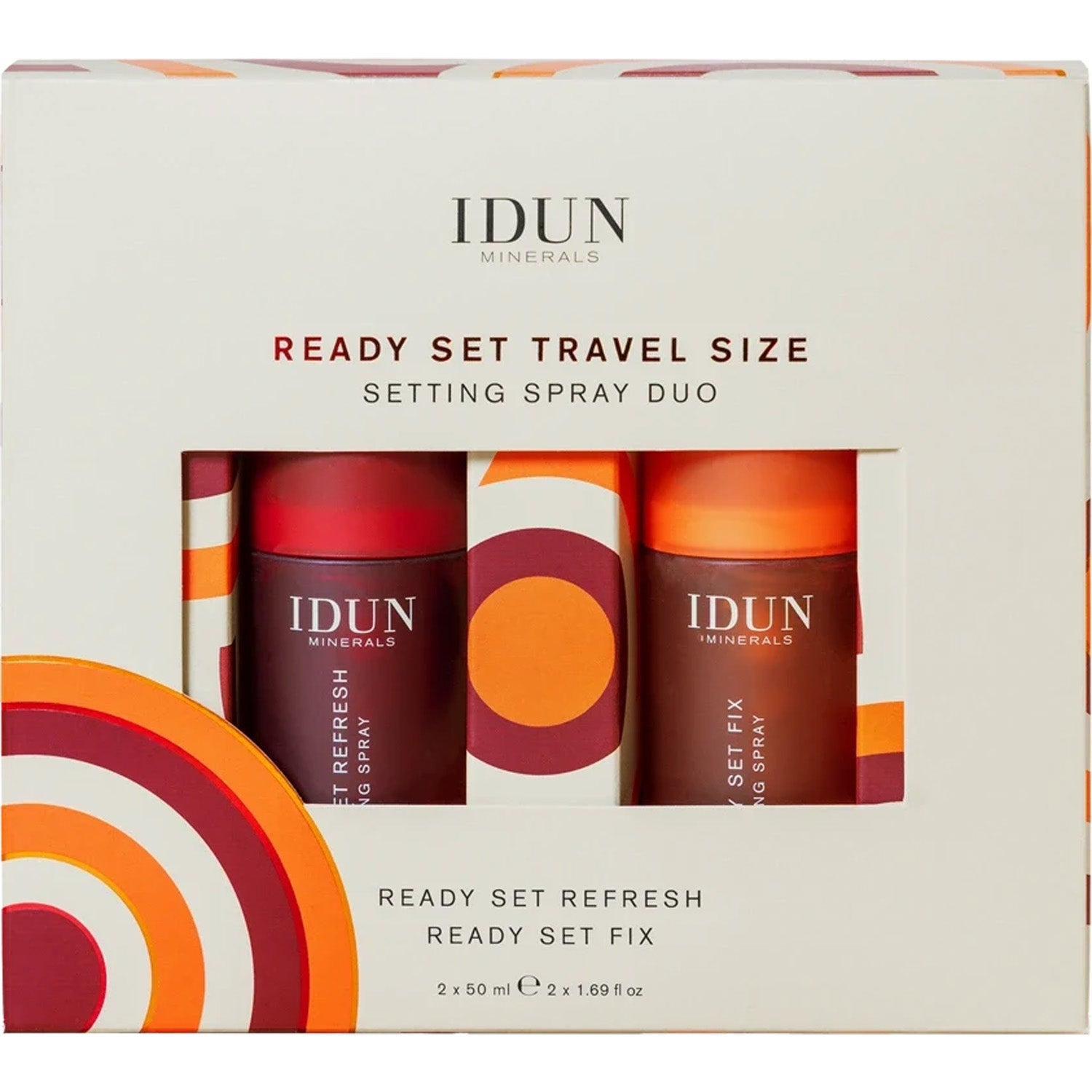 IDUN Minerals Setting Spray Travel Size Duo puder, rouge & highlighter dam