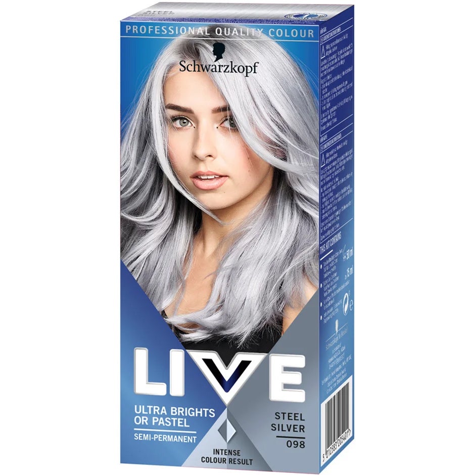 Schwarzkopf Live Color Ultra Brights Or Pastel 098 Steel Silver - 1 pcs