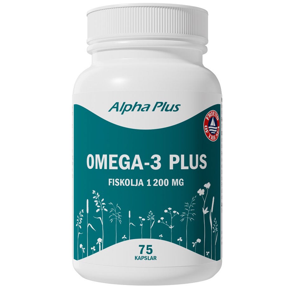 Alpha Plus Omega 3 Plus 75 mjuka kapslar