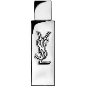 Yves Saint Laurent MYSLF L'Absolu Eau de Parfum 40 ml miesten tuoksu kiiltävässä hopeanvärisessä pullossa