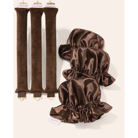 Heatless Curling Rods with Caps 3-Pack Set