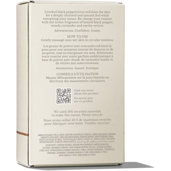 Re-charge Black Pepper Bodyscrub Bar