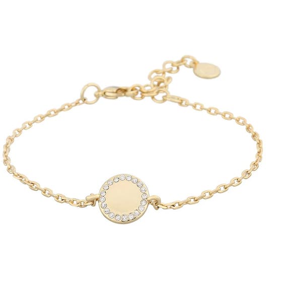 Nine small chain brace gold/clear