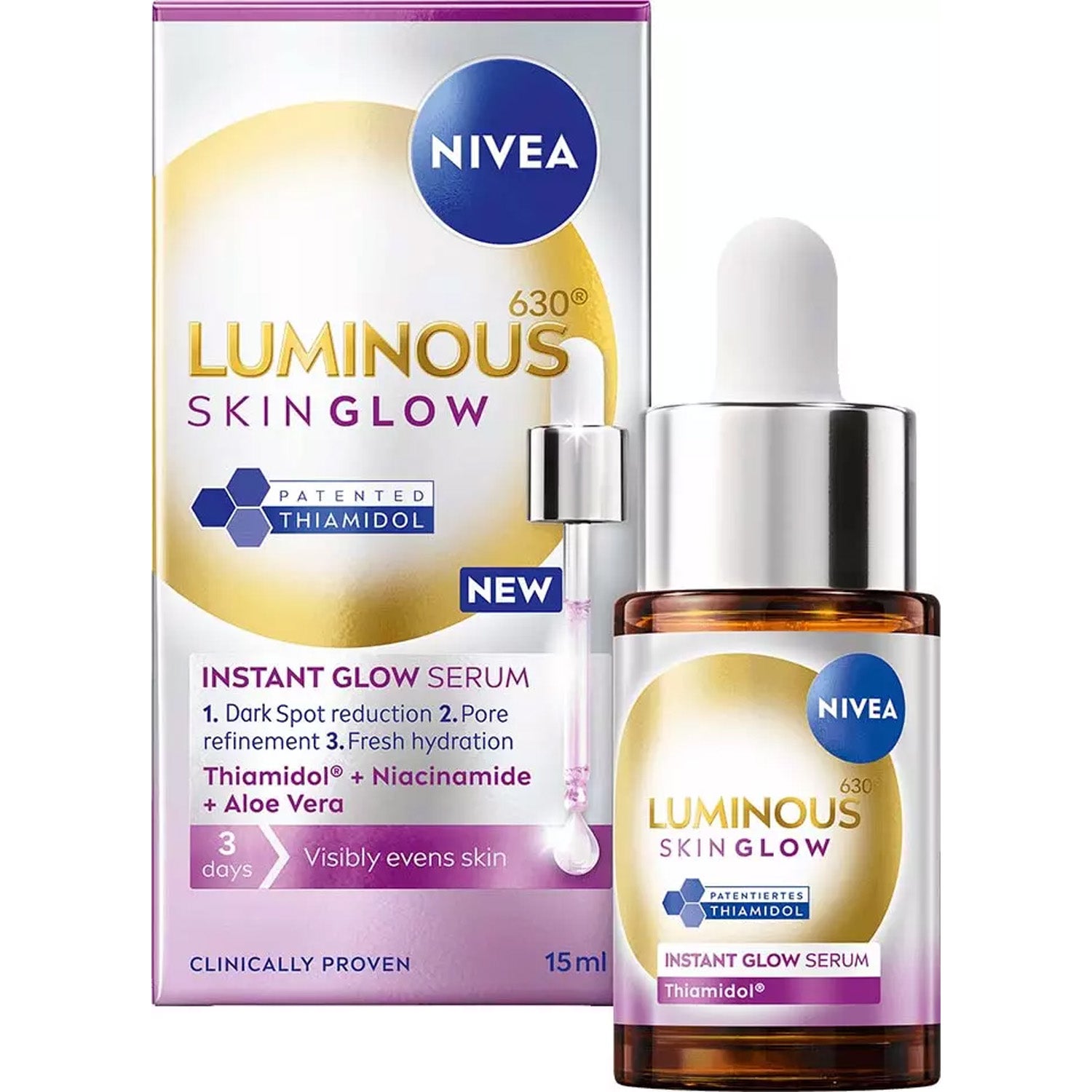 NIVEA Luminous630 Skin Glow Instant Glow 15 ml
