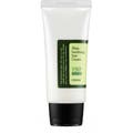 COSRX Aloe Soothing Sun Cream 50 ml beroligende solkrem med aloe vera i hvit tube med grønn etikett og sort kork