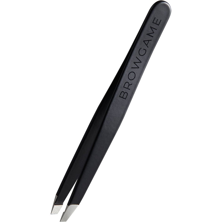 Browgame Cosmetics Signature Tweezer Slanted Soft Touch - Blackout