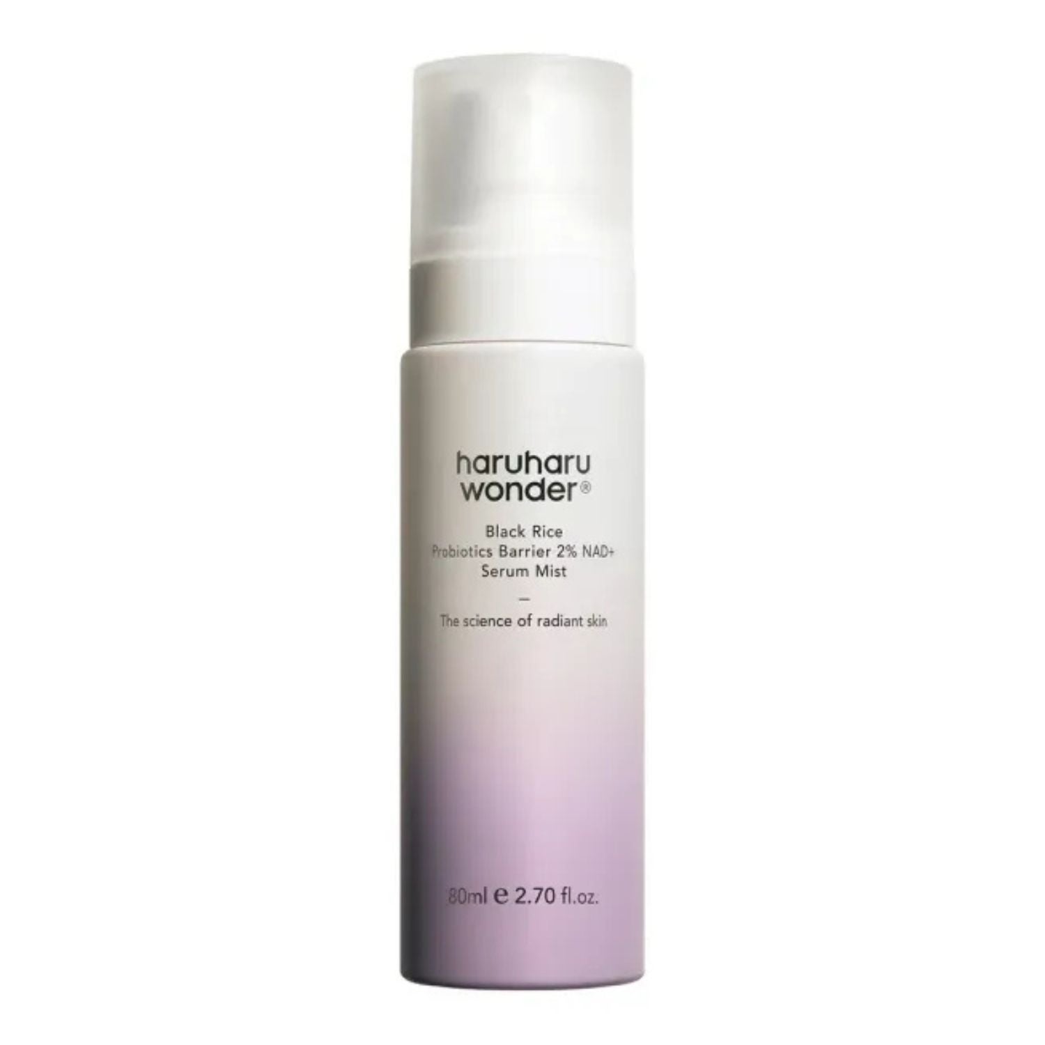 haruharu wonder Black Rice Probiotics Barrier 2% NAD+ Serum Mist 80 ml billede