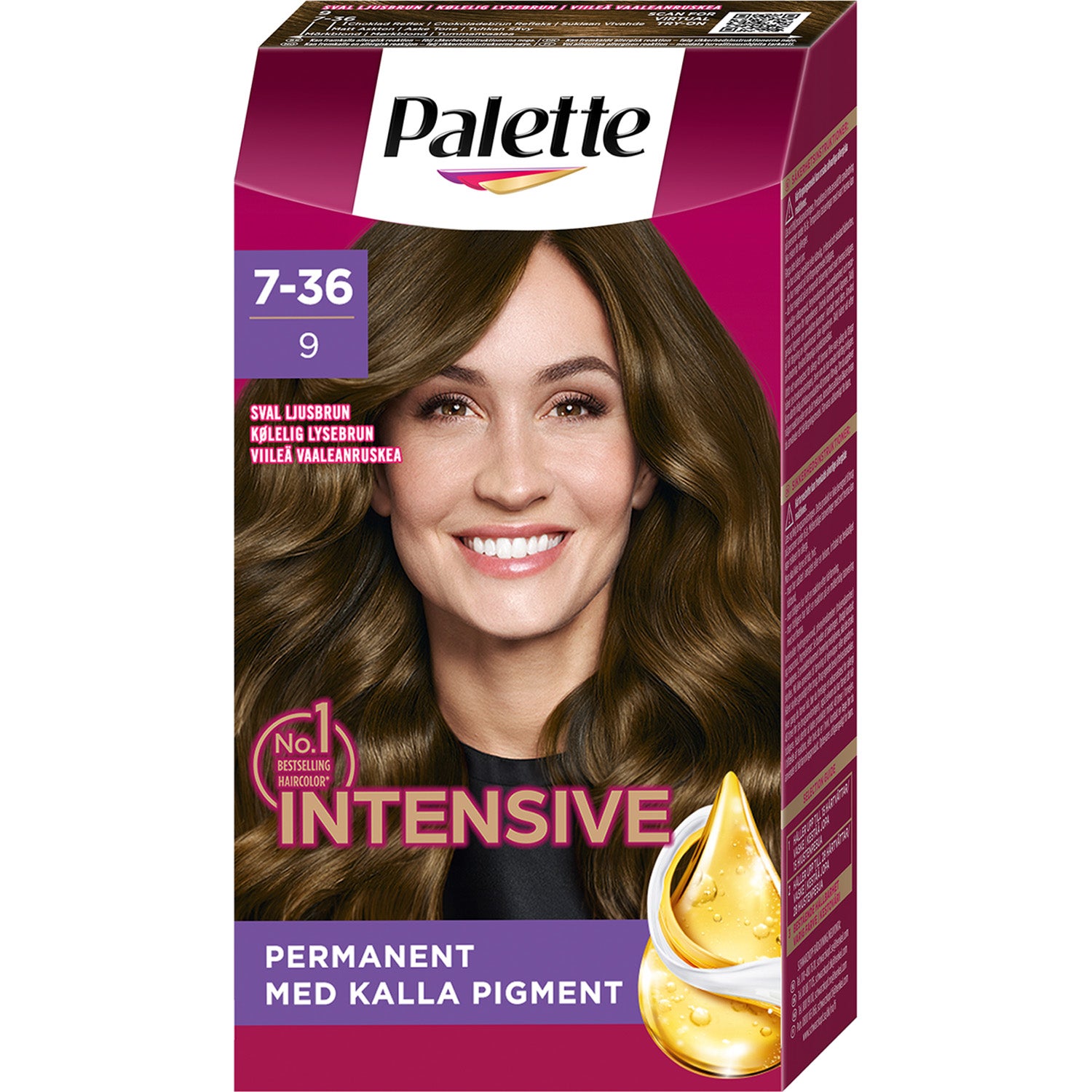PALETTE Hair Colour 4 in 1 No. 9 Medium Brown - 1 pcs