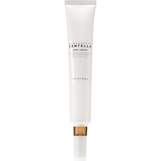 SKIN1004 Madagascar Centella Spot Cream 20 ml beroligende punktbehandling i hvit tube med brun detalj