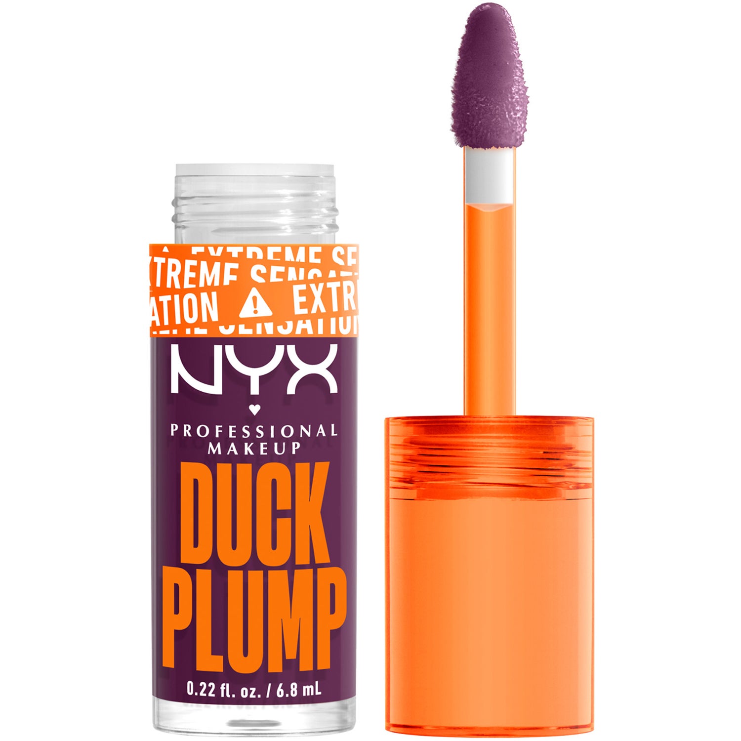 NYX Professional Makeup Duck Plump Lip Lacquer 17 Pure Plum-P - 7 ml billede