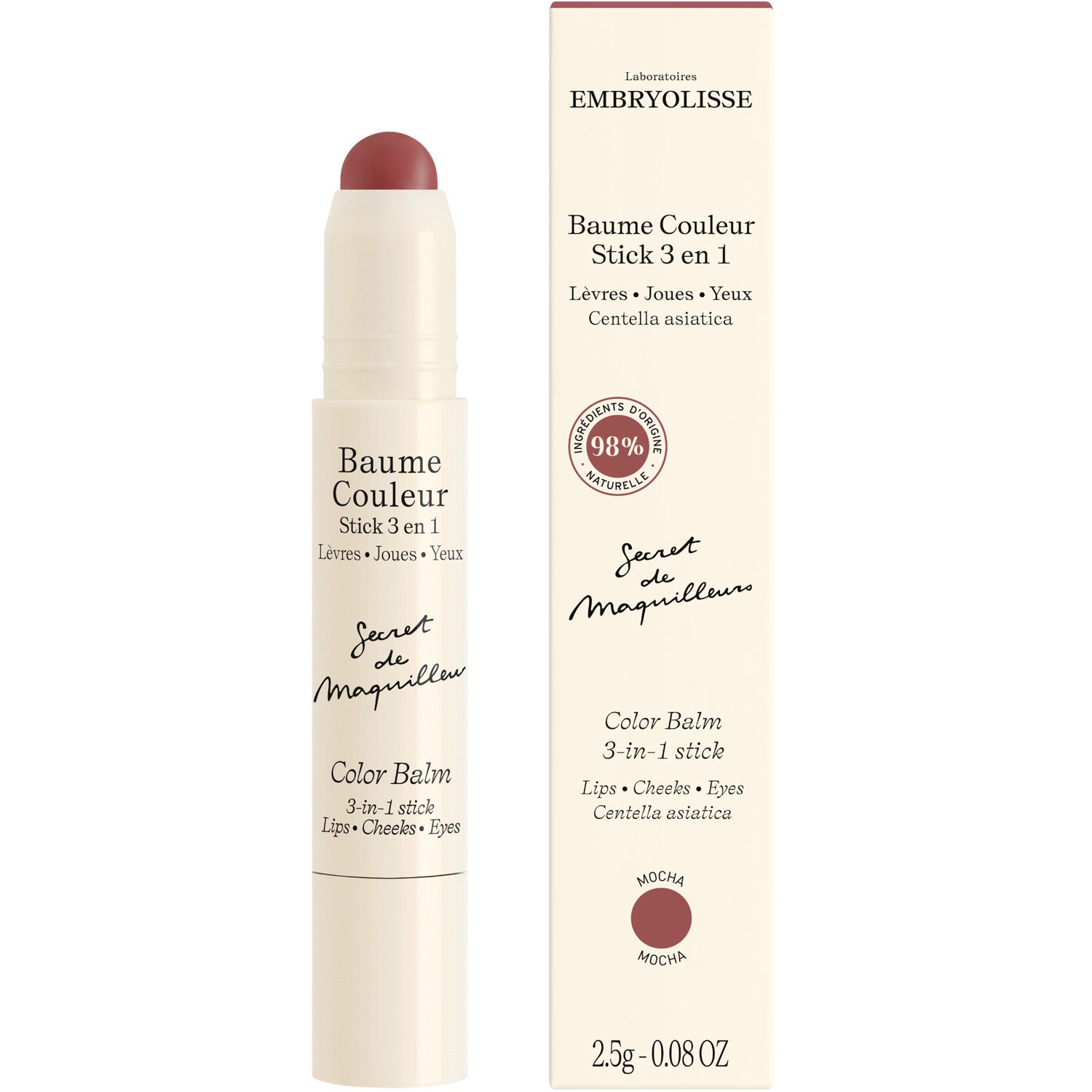 Embryolis Color Balm 3-In-1 Stick puder, rouge & highlighter dam