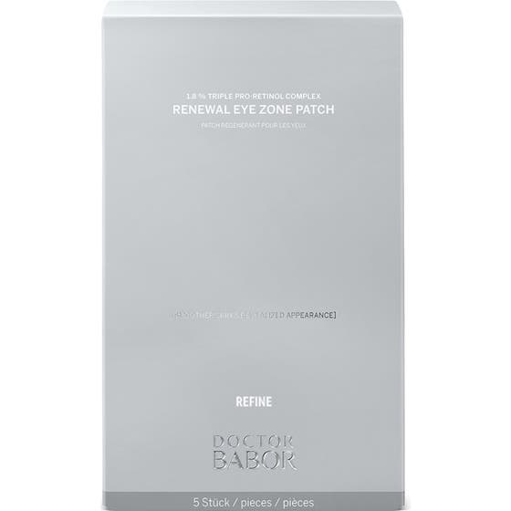Babor DOC Renewal Eye Zone Patches fornyende øyemasker med 1.8 % retinol i en sølvfarget pose