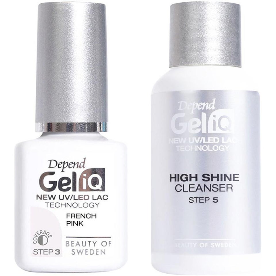 Gel IQ French Pink & High Shine Cleanser Set