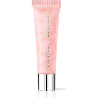 Biotherm Aquasource Cica Nutri Cream 50 ml ansiktskrem som gir fukt i en lyserosa tube med sølvfarget kork