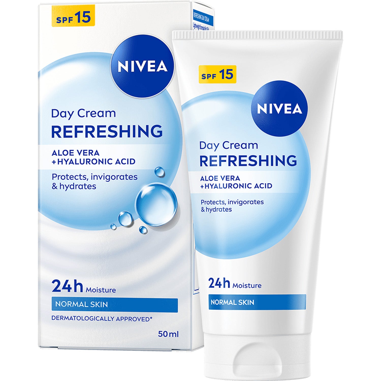 NIVEA Refreshing Day Cream SPF15 - 50 ml billede