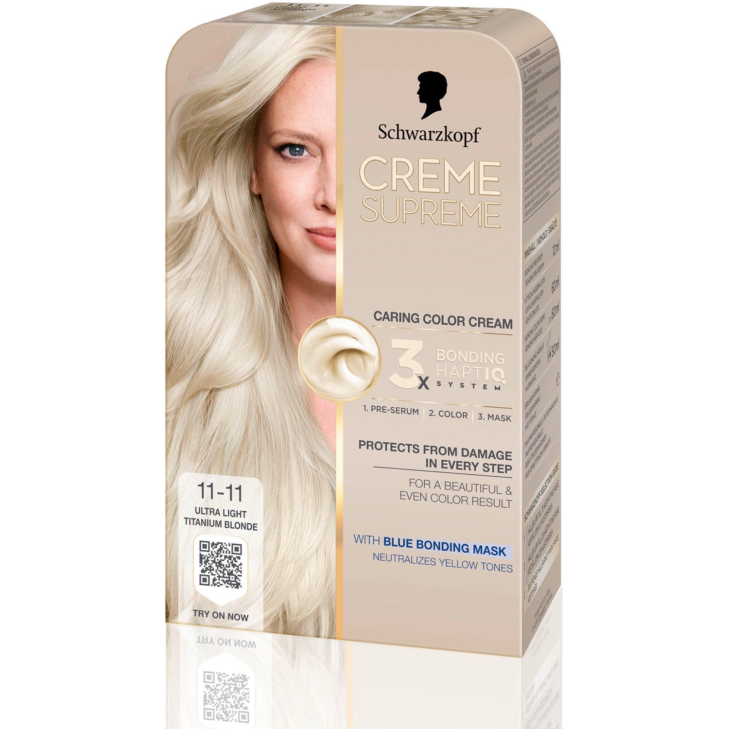 Schwarzkopf Creme Supreme 11-11 Ultra Light Titanium Blonde - 1 pcs billede