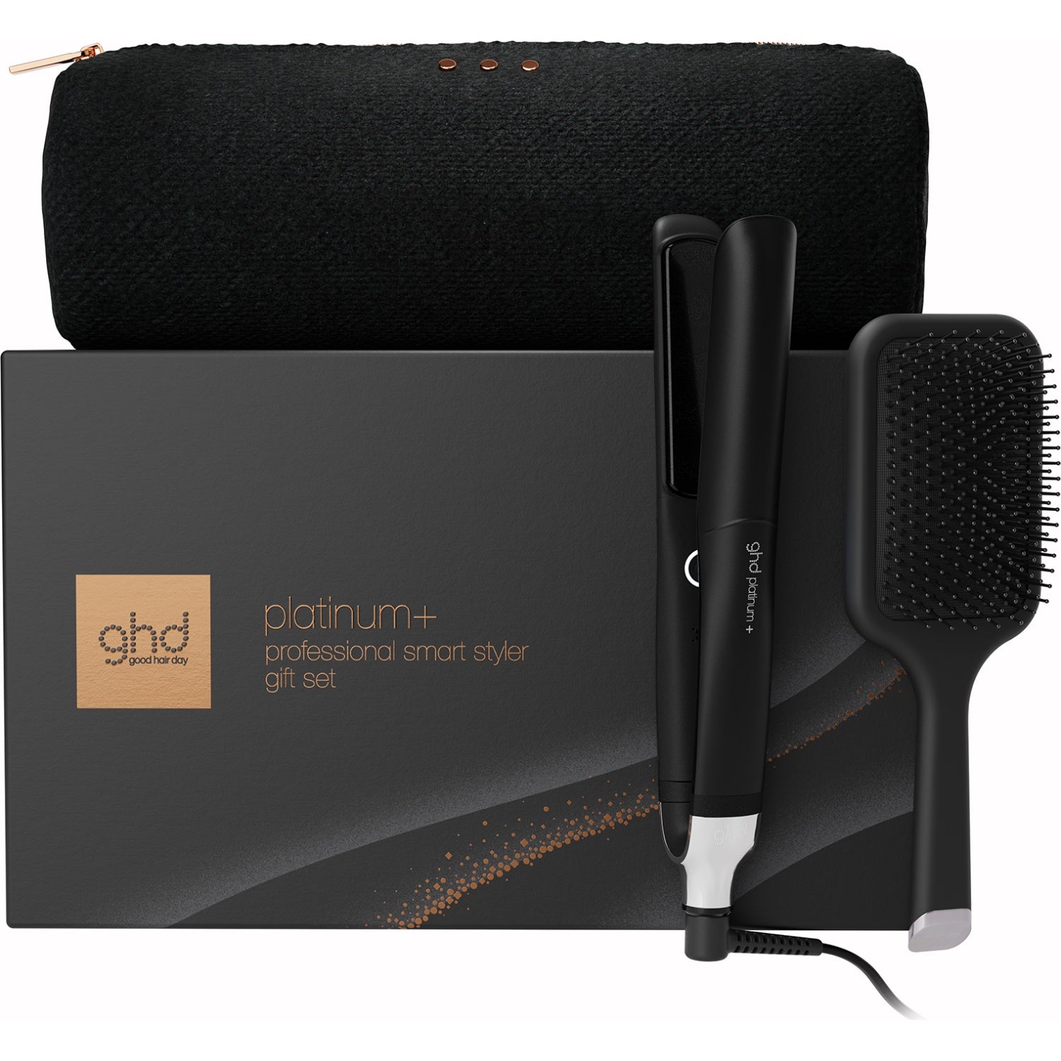 ghd Platinum+ Hair Straightener - Festive Gift Set in Black 1 pcs