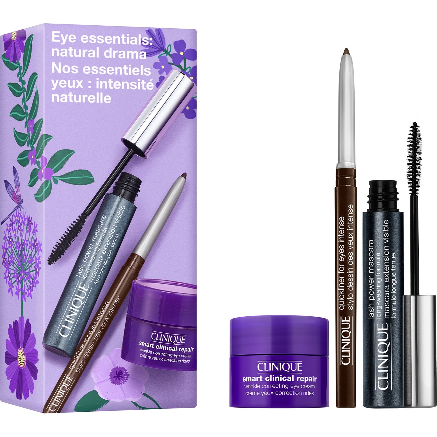 Clinique Eye Essentials: Natural Drama Set 0.14 + 6 + 5 mixed