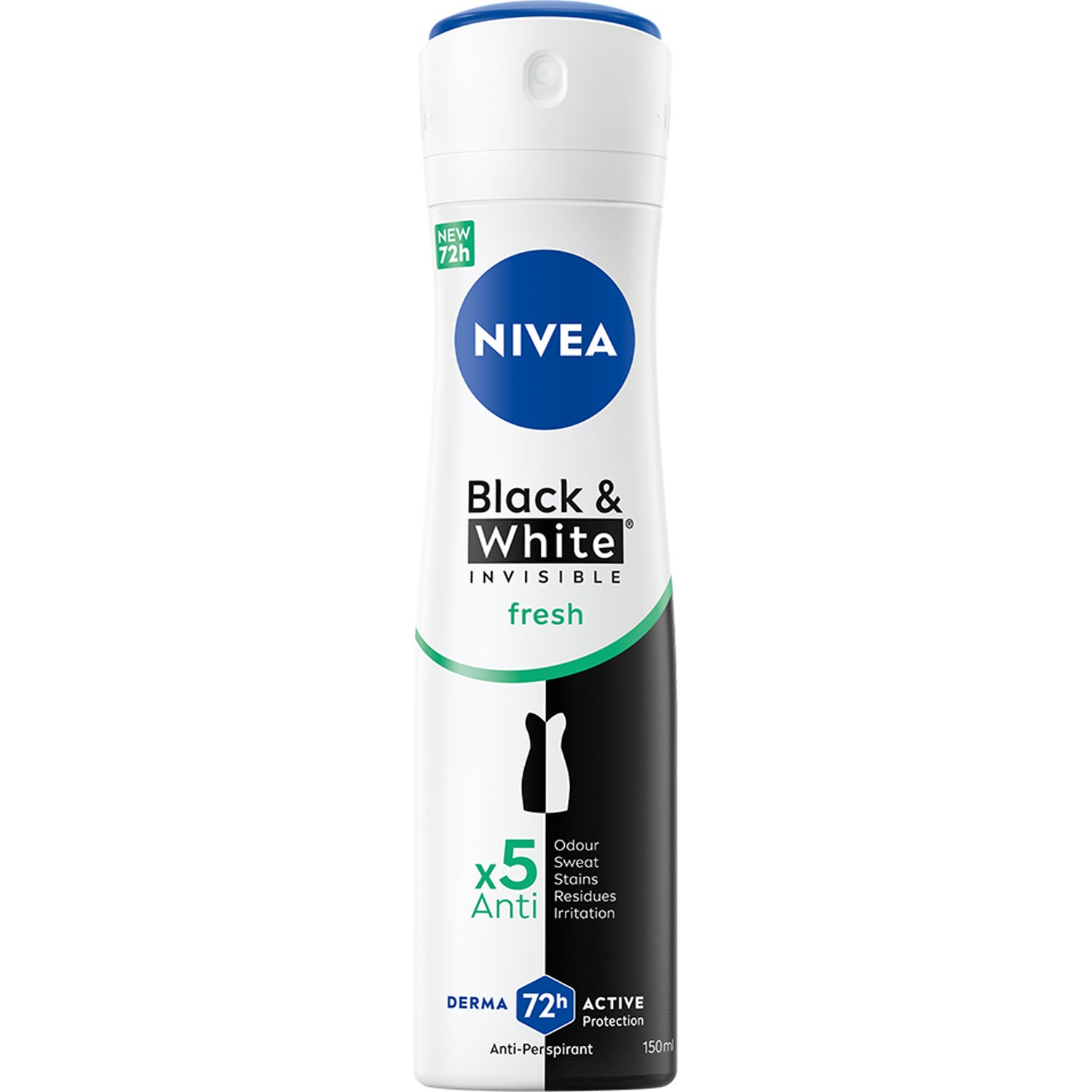Produktfoto för NIVEA Black & White Fresh Spray 150 ml