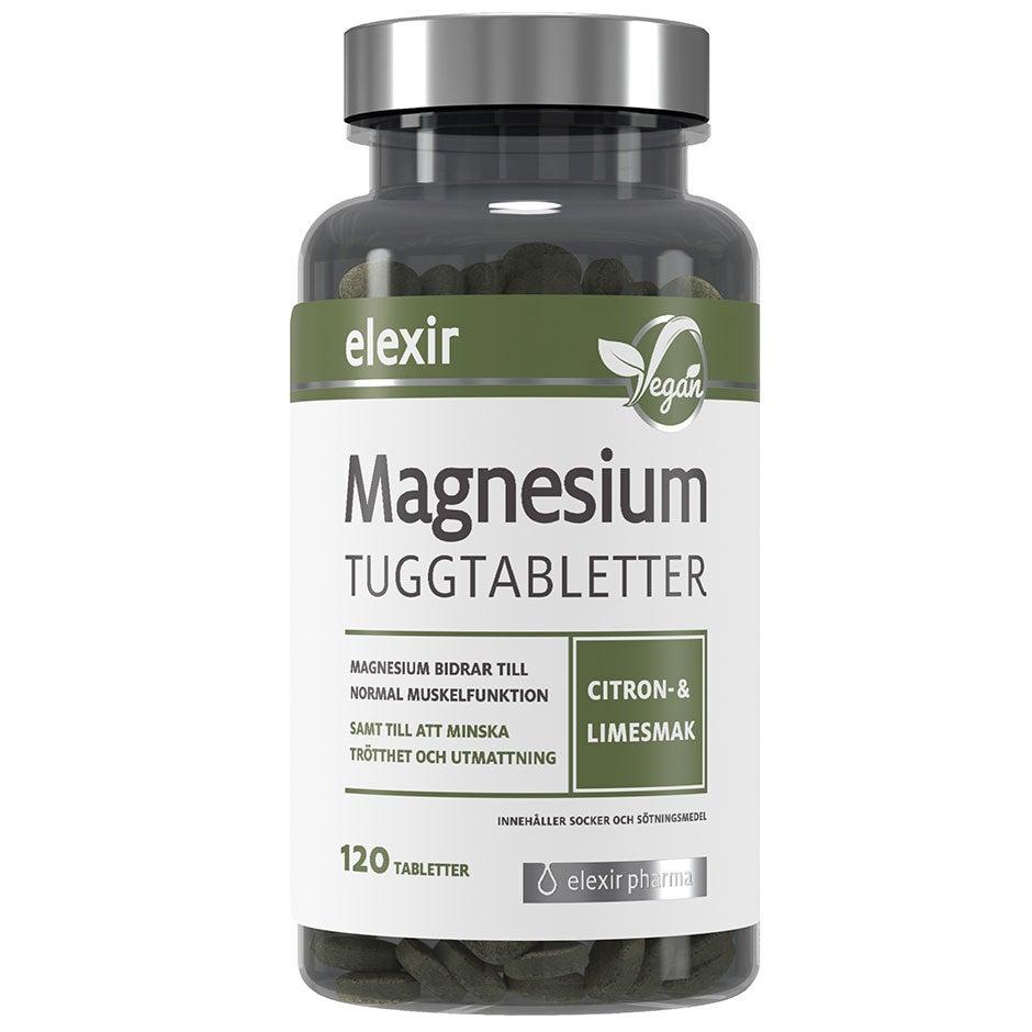 Elexir Pharma Magnesium Tuggtabletter 120 tabetter