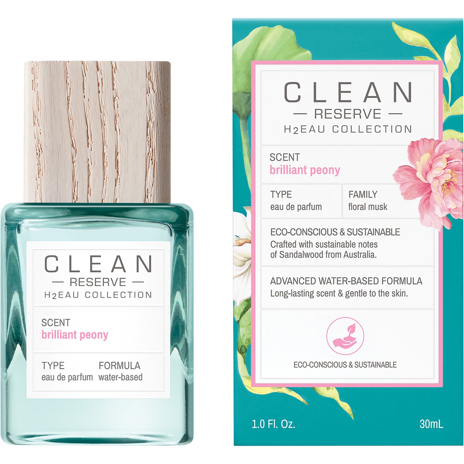 Clean Reserve H2EAU Brilliant Peony Eau de Parfum 30 ml | NordicFeel