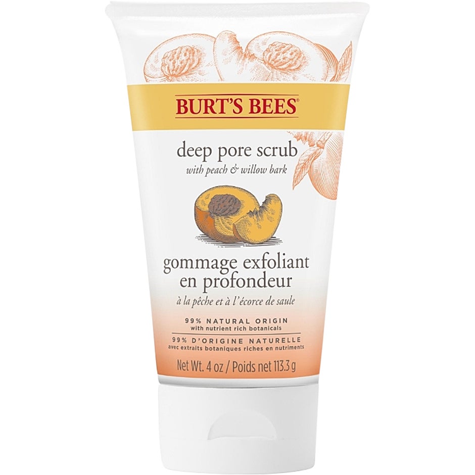 Produktfoto för Burt's Bees Deep Pore Scrub Peach & Willow Bark - 110 g