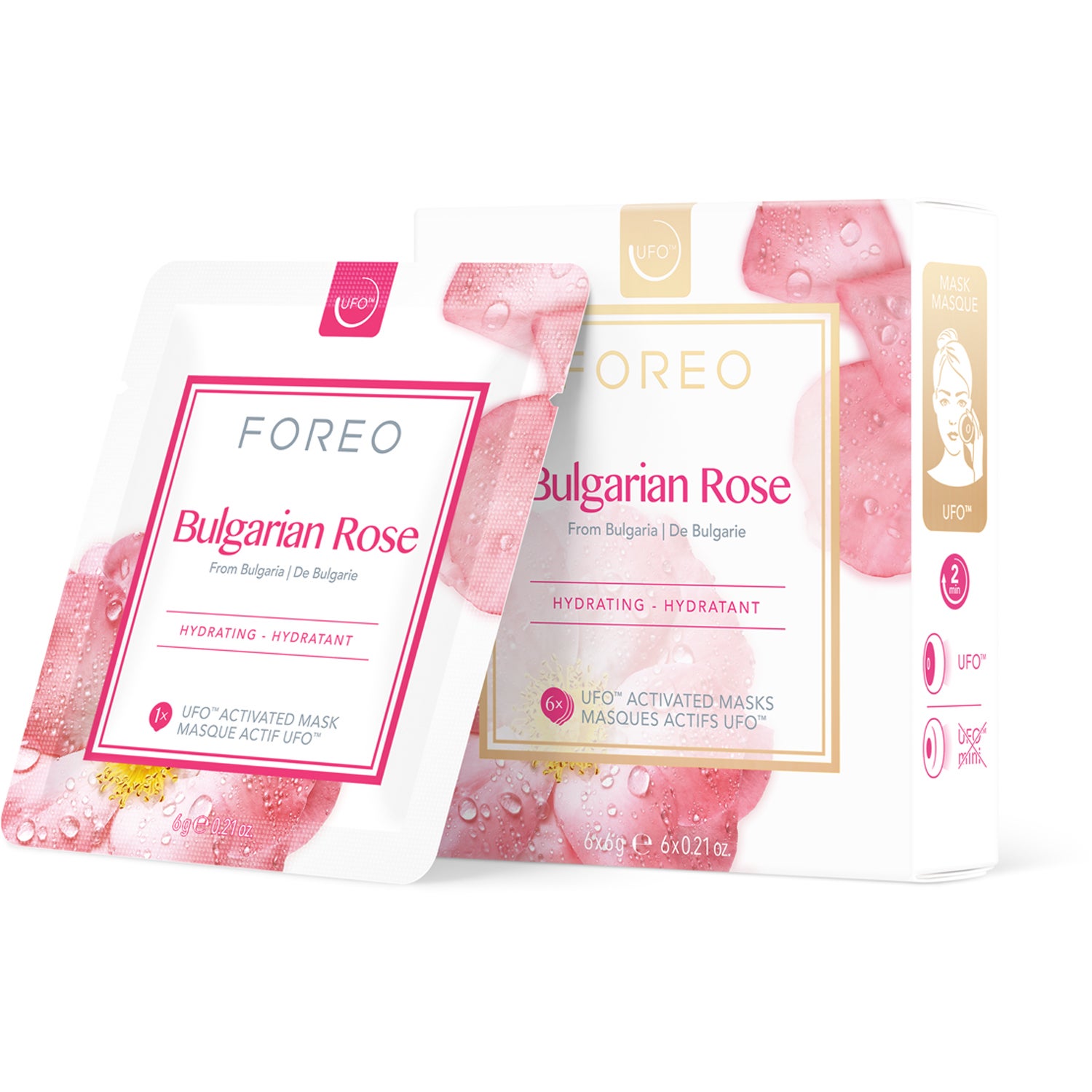 FOREO UFO Mask Natural Collection Bulgarian Rose - 36 g