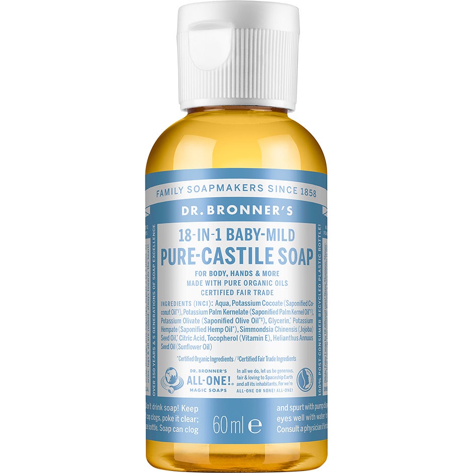 Produktfoto för Dr. Bronner's Magic Soaps Baby Mild 60 ml