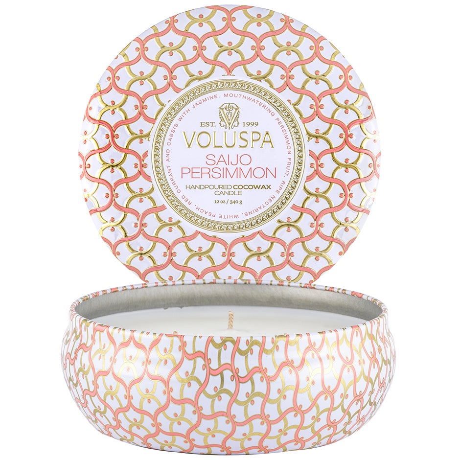 Produktfoto för Voluspa 3-Wick Tin Candle Saijo Persimmon - 340 g