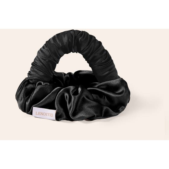 Blowout Tie in Mulberry Silk Small Black