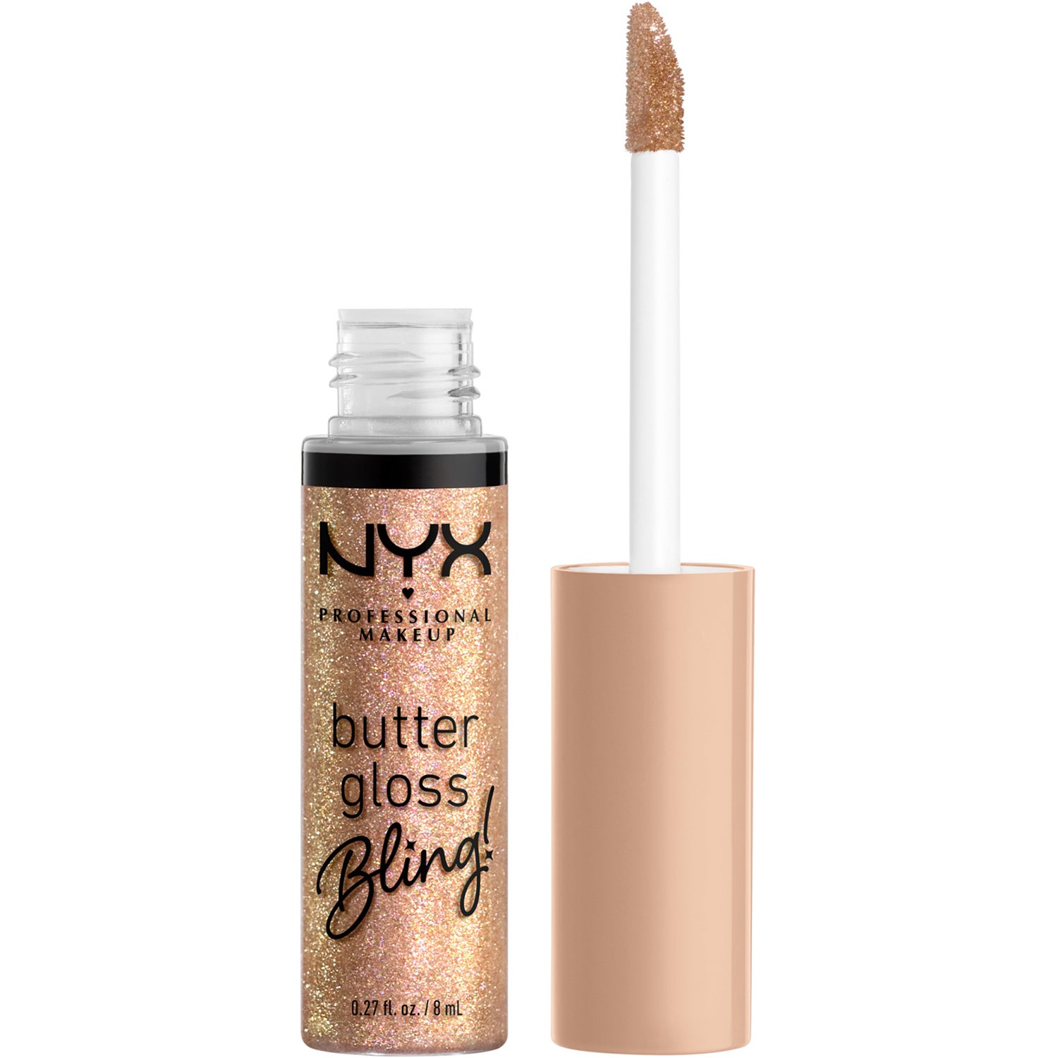 NYX Professional Makeup Butter Gloss Bling! Lip Gloss 01 Bring The Bling dam – bild 8