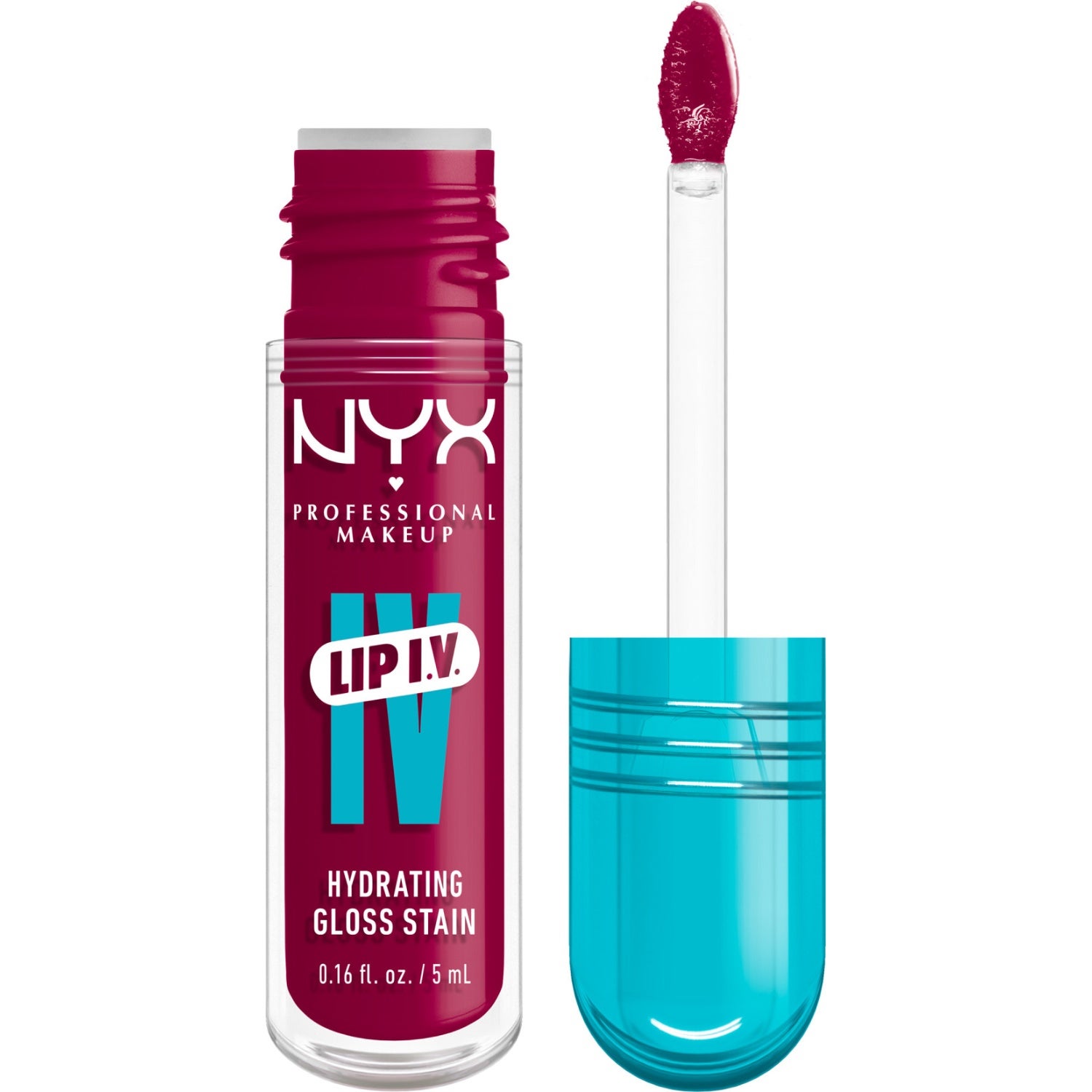NYX Professional Makeup Lip I.V. Hydrating Gloss Stain Lip gloss 19 Magenta Mist - 5 g billede