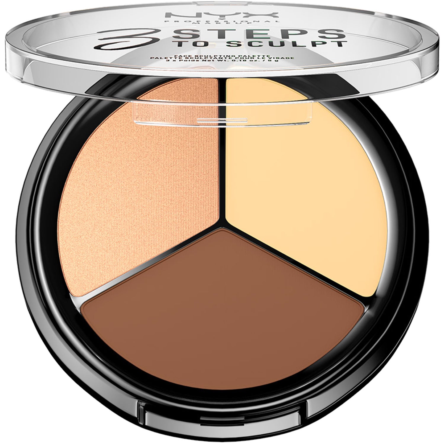 NYX Professional Makeup 3 Steps to Sculpt Fair 15 g puder, rouge & highlighter dam