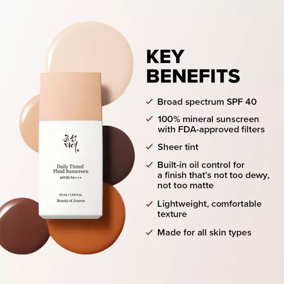 Daily Tinted Fluid Sunscreen Broad Spectrum SPF 30 PA +++