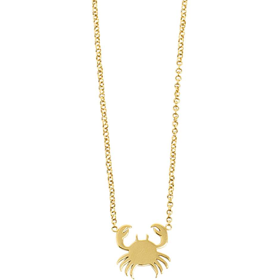 Zodiac Steel Gold Necklace