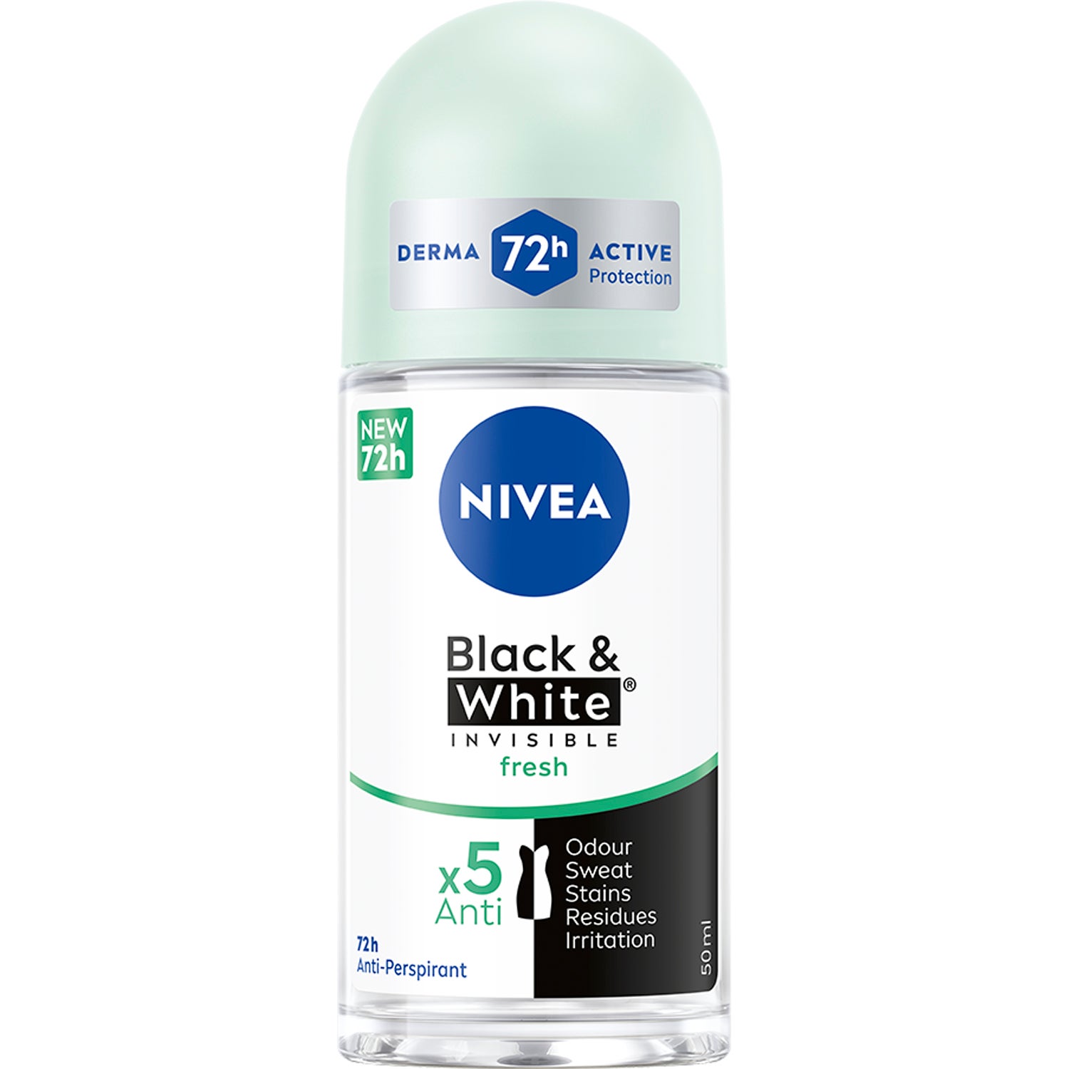 Produktfoto för NIVEA Invisible Black & White Roll-On Deodorant - 50 ml