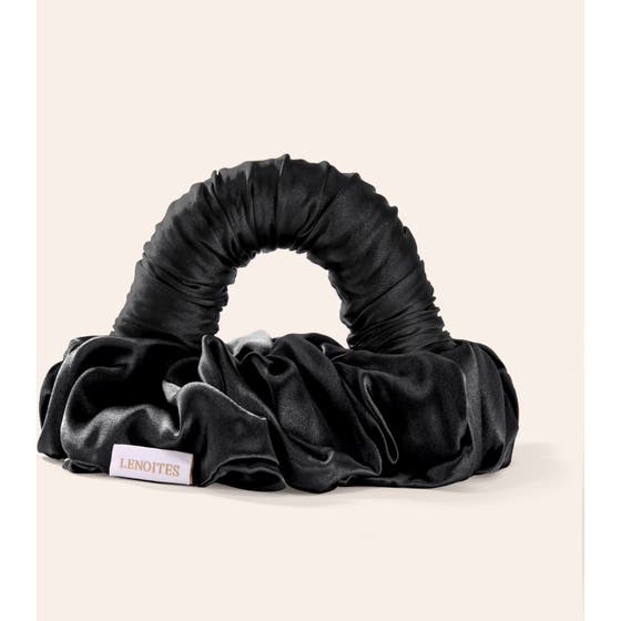 Blowout Tie in Mulberry Silk Small Black