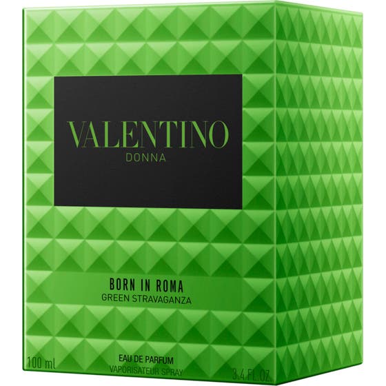Valentino Born in Roma Donna Green Stravaganza 100 ml valentino parfym dam grön i nitad glasflaska och mönstrad ask