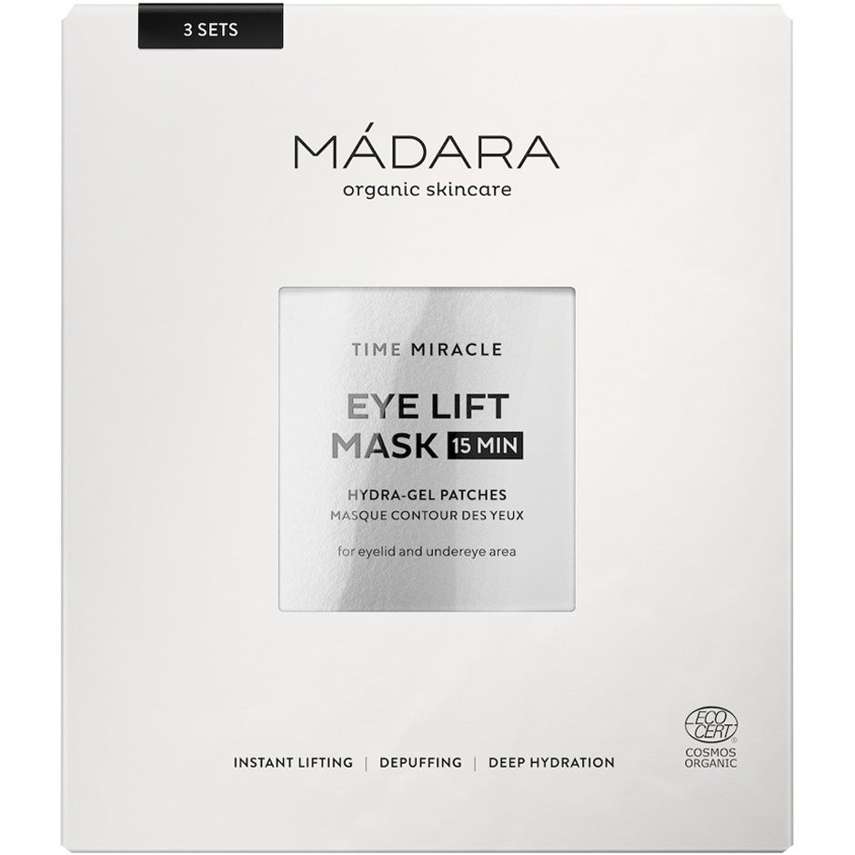 MÁDARA Time Miracle Eye Lift Mask 15min 3 pcs