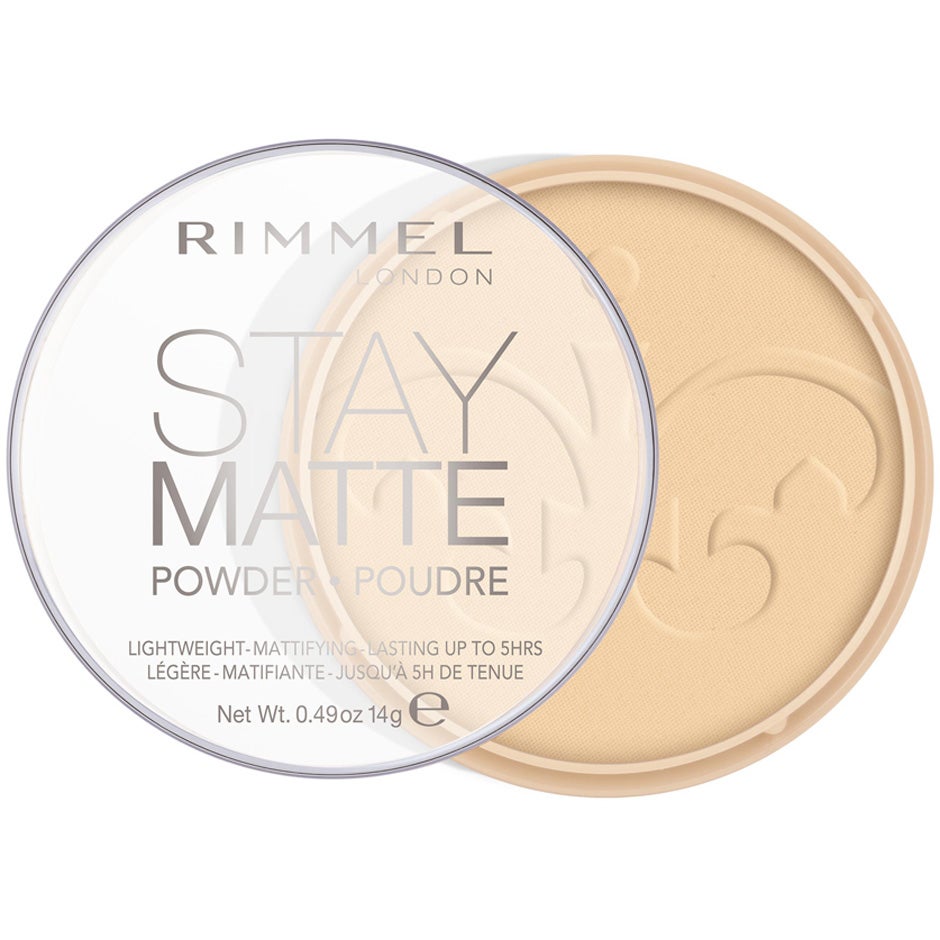 Rimmel London Stay Matte Pressed Powder Transparent 001 - 14 g billede