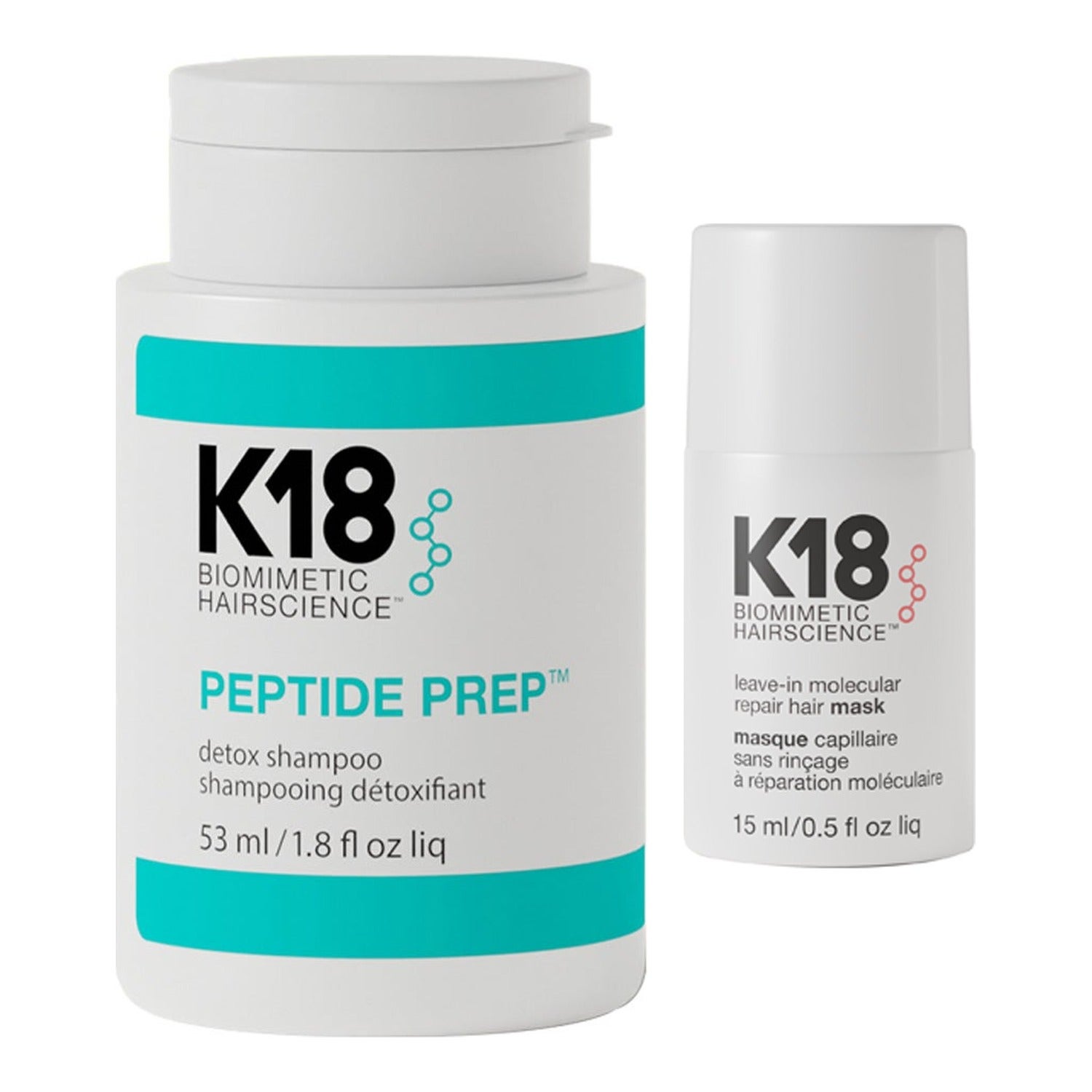 K18 Detox Shampoo & Leave-In Repair Mask 53 + 15 ml