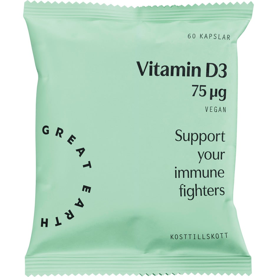 Great Earth Vitamin D3 75 µg 60 pcs