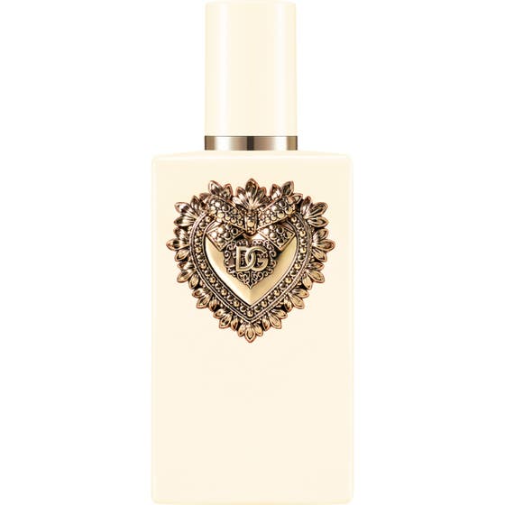 Dolce & Gabbana Devotion EdP Intense 100 ml hajuvesi vaaleassa lasipullossa kultaisella sydänkoristeella