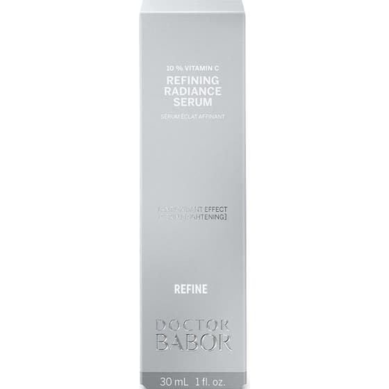 Doctor Babor Refining Radiance Serum 30 ml glødgivende serum med 10 % vitamin C i sølvfarget ytterforpakning
