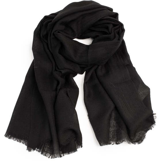 100% Merino Scarves Black