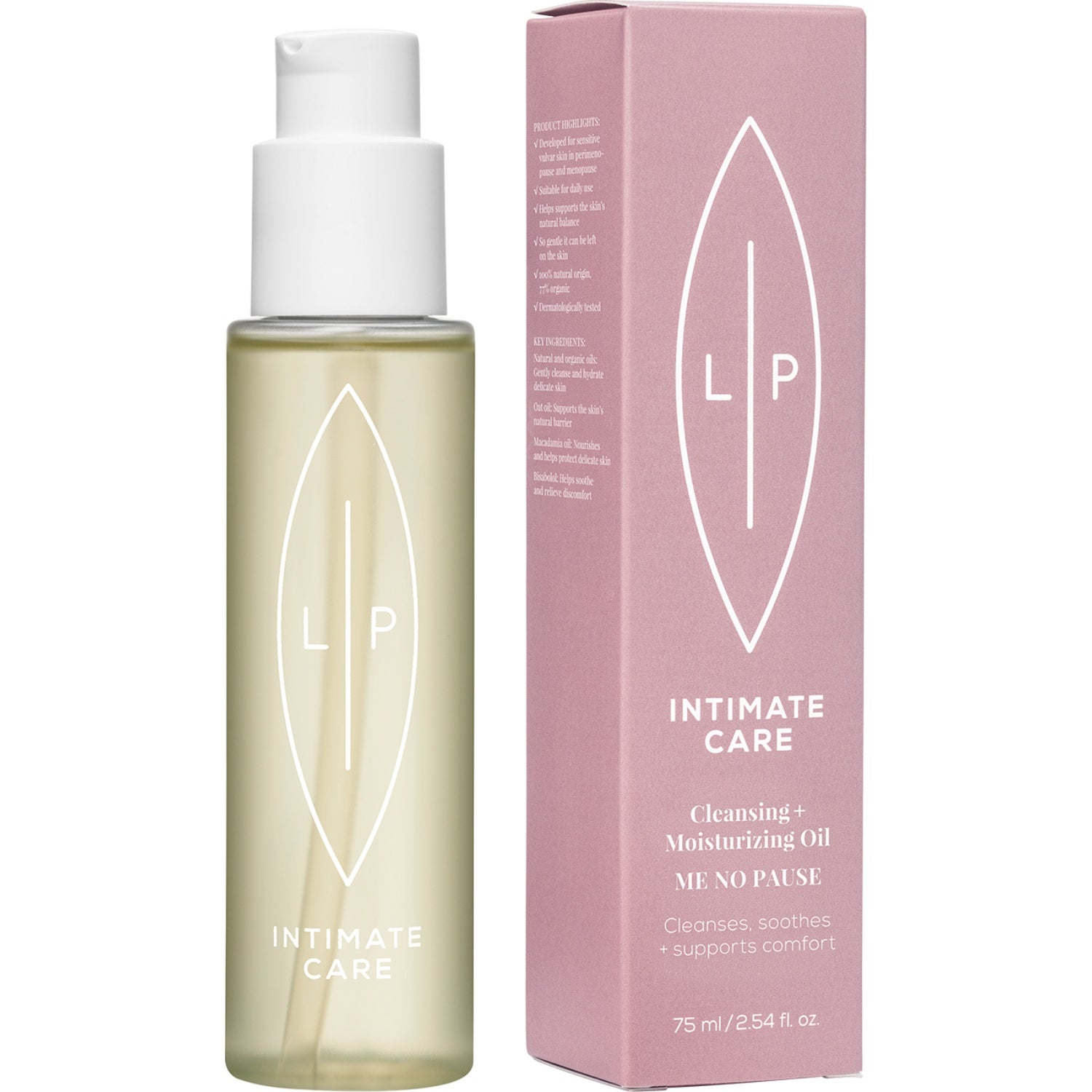 Lip Intimate Care ME NO PAUSE Cleansing + Moisturizing Oil rengöring & peeling dam