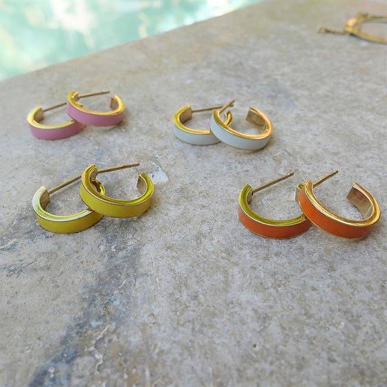 Steel Enamel Creol Steel Gold Pink